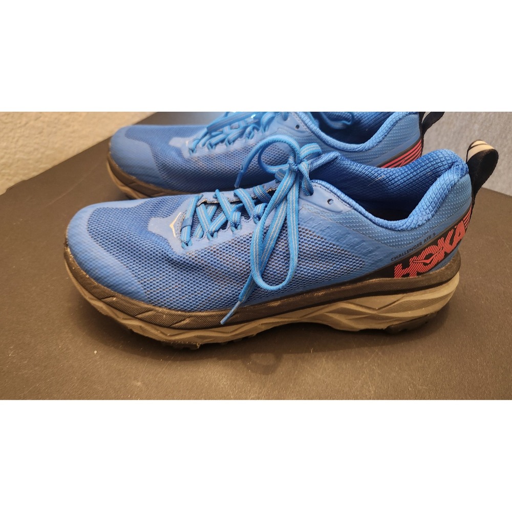 Hoka One One Blue Pink Trail Running Shoes Women's Sneaker - Picture 3 of 5
